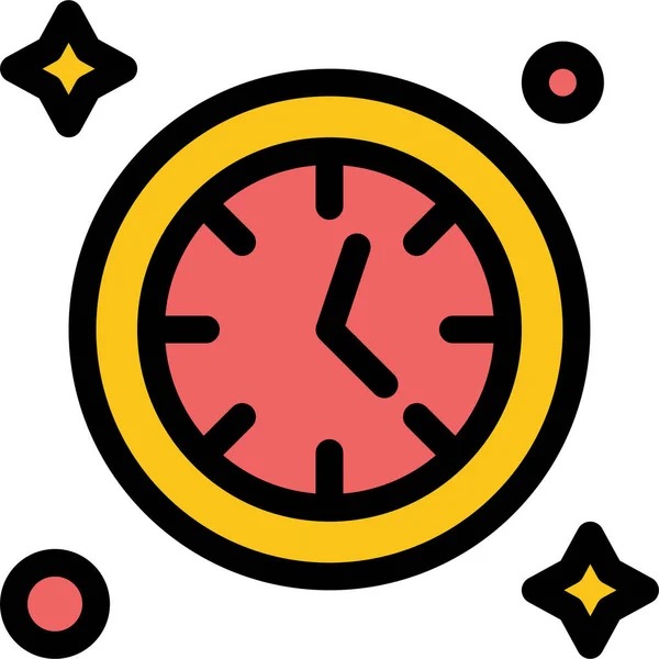 Clock Time Watch Icon Mixed Category — Stock Vector