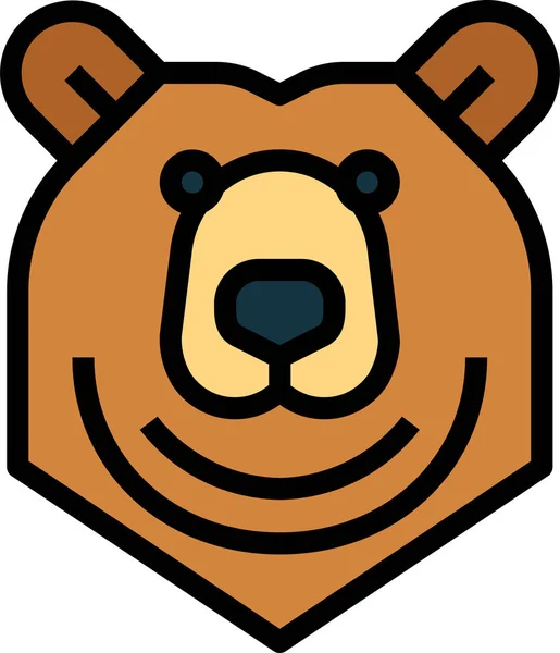 Animal Bear Grizzly Icon — Stock Vector