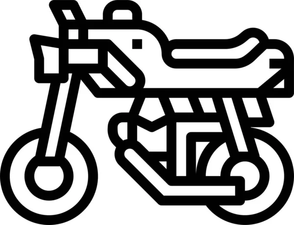 Ikona Motocykla Cruiser — Wektor stockowy