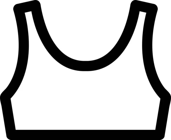 Podprsenka Ucpání Oblečení Ikona Kategorii Oblečení Příslušenství — Stockový vektor