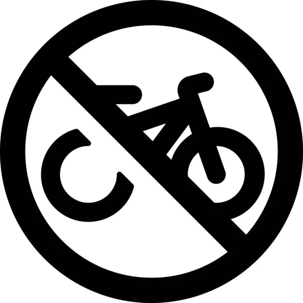 无自行车标志津贴 — 图库矢量图片