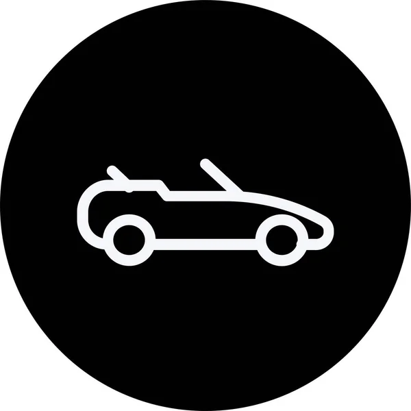 Automazione Auto Icona Auto Stile Contorno — Vettoriale Stock