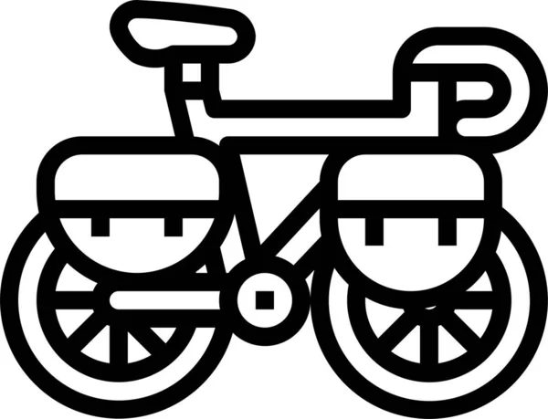 Ποδήλατο Ποδήλατο Ποδήλατο Ποδήλατο Εικονίδιο — Διανυσματικό Αρχείο