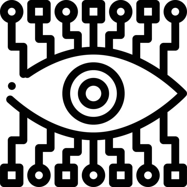 Bau Eye Watch Symbol Der Kategorie Werkzeugbau — Stockvektor