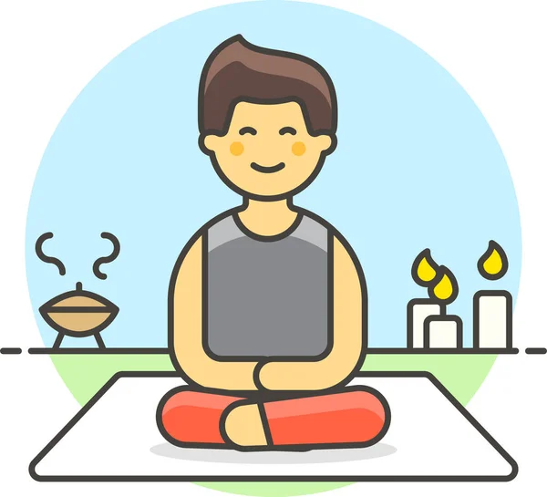 Lifestyle Balance Aromatherapy Icon — Stock Vector