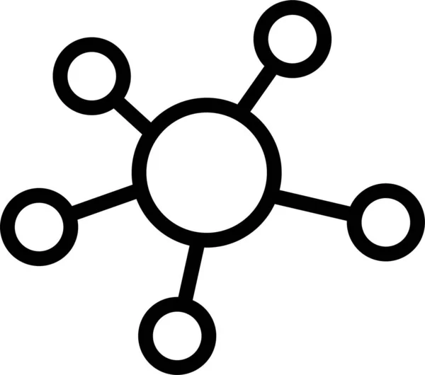 Ícono Contorno Negocio Objetivo — Archivo Imágenes Vectoriales