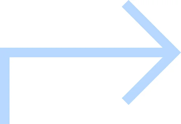Flèche Icône Web Illustration Simple — Image vectorielle