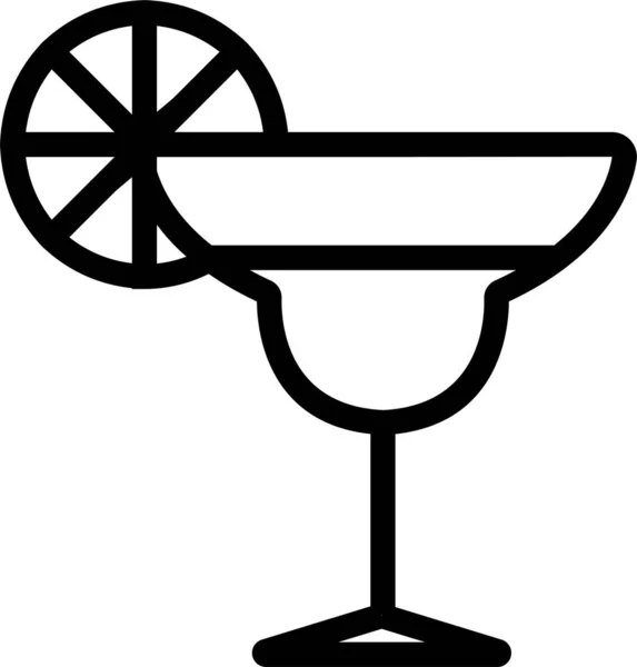 Cocktail Acide Alcool Icône — Image vectorielle
