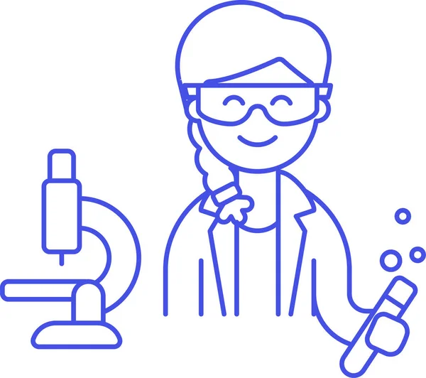 Erlenmeyer Experiments Flask Icon Science Research Category — стоковый вектор