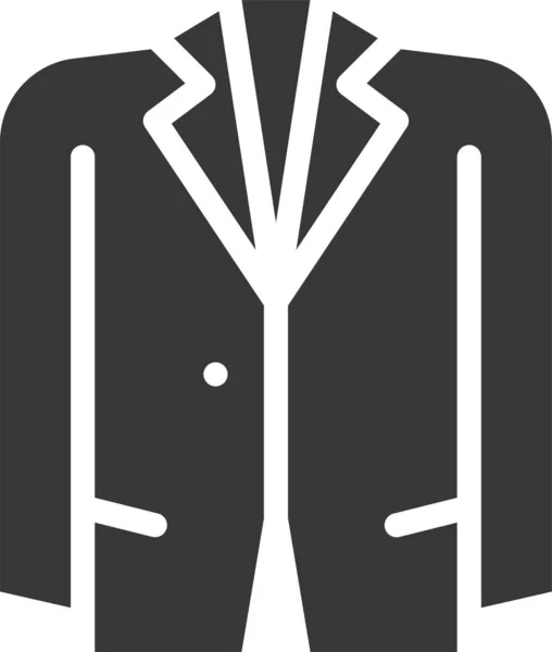 Ropa Ropa Icono Moda Estilo Sólido — Vector de stock