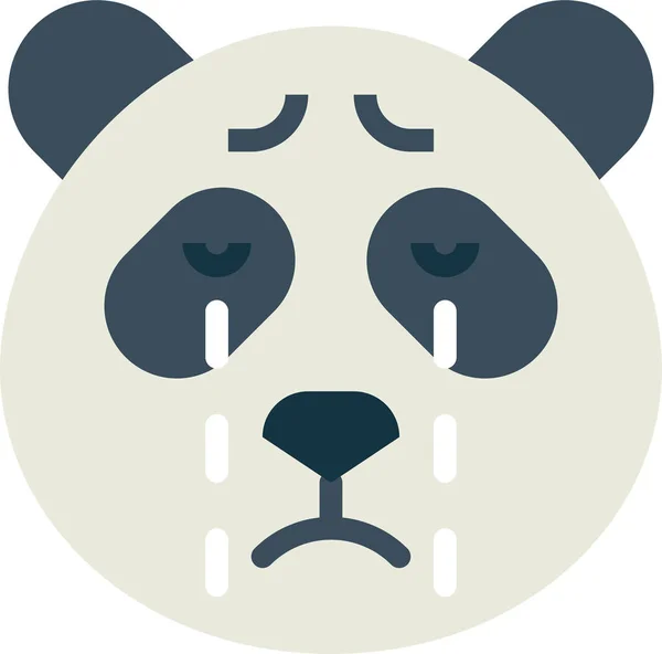 パンダクマ動物のアイコン — ストックベクタ