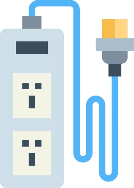 Cable Cord Electricity Icon — Stock Vector