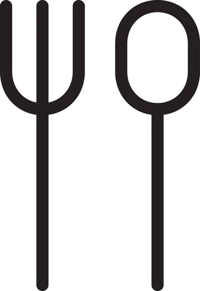 Icône Matériel Cuisson Spatule Dans Style Contour — Image vectorielle