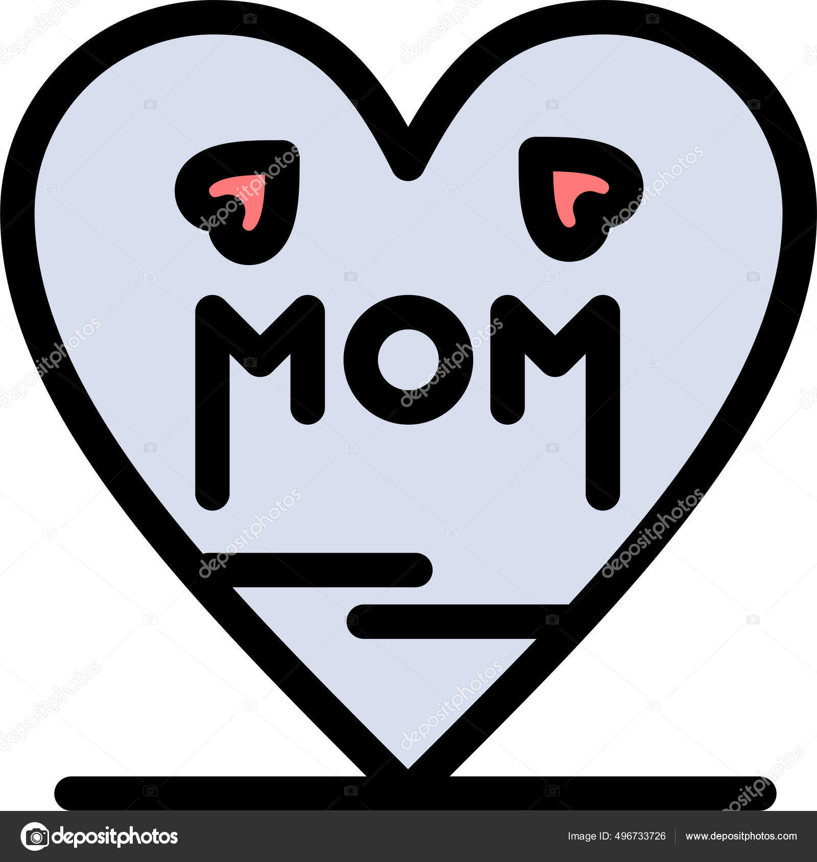 Presente Mãe Ícone Mãe Mothersfathersday Categoria imagem vetorial