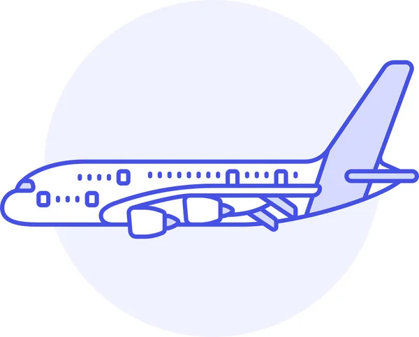 Ikona Samolotu Transportującego Samoloty Stylu Wypełnionym — Wektor stockowy