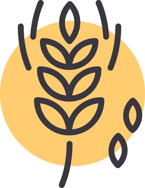 Grain Millet Oat Icon Animal Category — Stock Vector