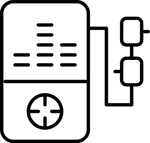 Onderwijs Mp3 Muziek Icoon — Stockvector