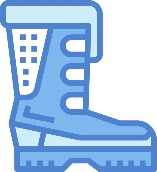 Bota Moda Calzado Icono — Vector de stock