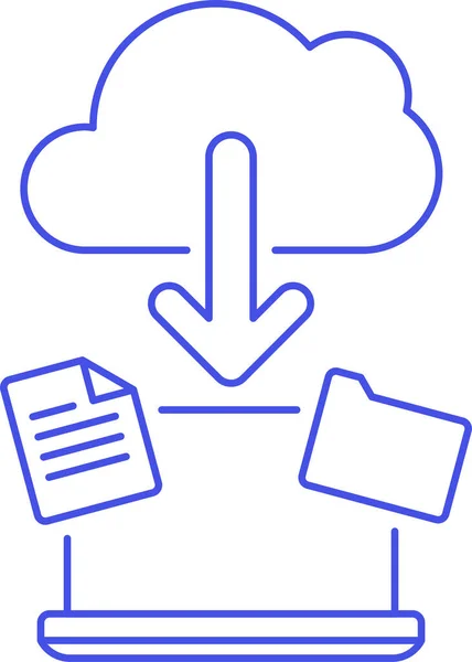 Cloud Computing Icono Descarga Categoría Infraestructura — Archivo Imágenes Vectoriales