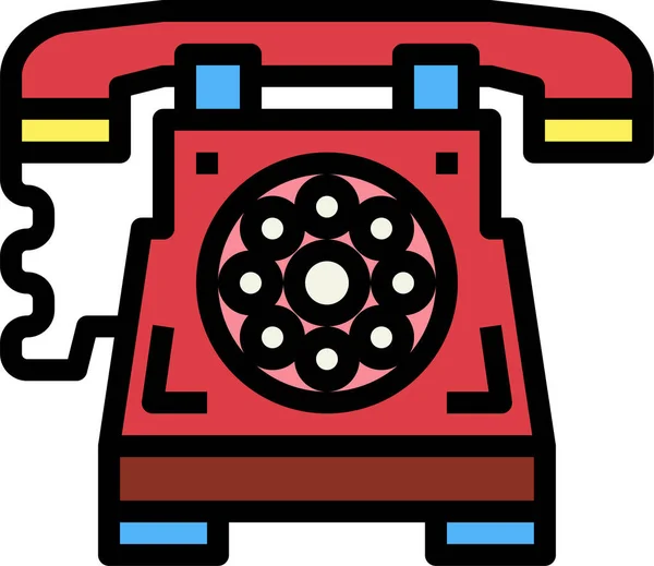 Bakeliet Communicatie Telefoon Pictogram — Stockvector