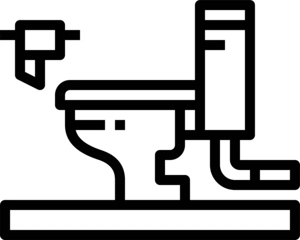 Ikona Higieny Mebli Toaletowych Kategorii Narzędzia Konstrukcja — Wektor stockowy