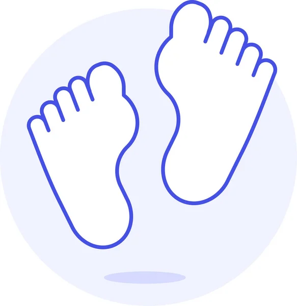 Chiropody Condition Feet Icon Filled Outline Style — Stock Vector