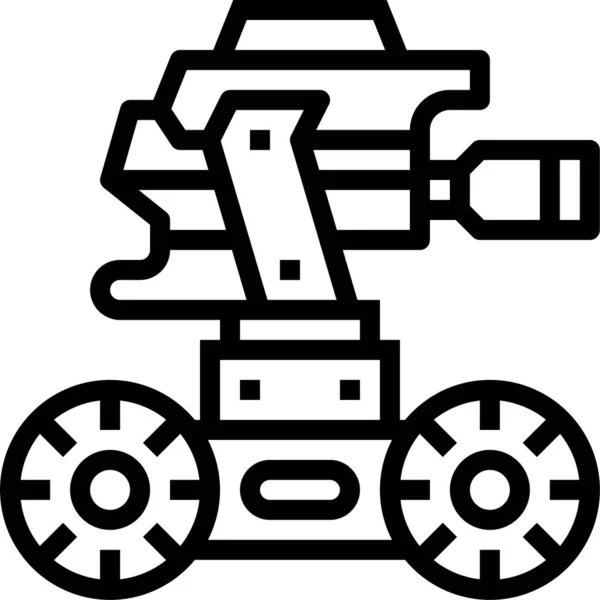 Icono Tecnología Robot Electrónica — Vector de stock