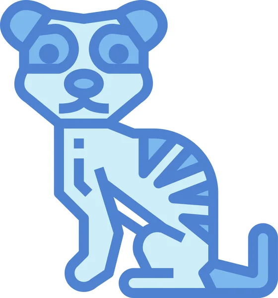 Animal Meerkat Wildlife Icon Animal Category — Stock Vector
