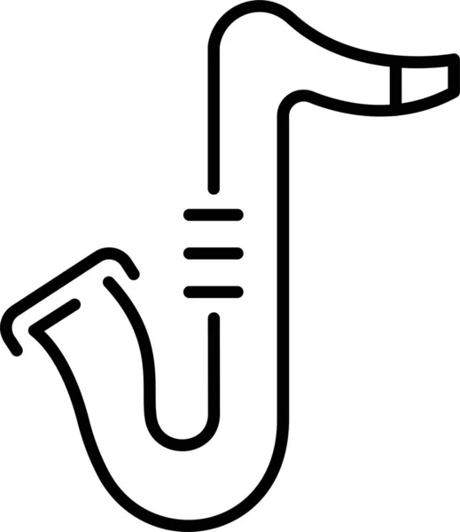 Club Instrument Jazz Icon — Stock Vector
