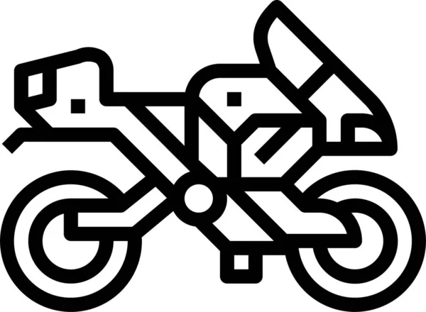 Ikona Dużego Motobiku Rowerowego — Wektor stockowy