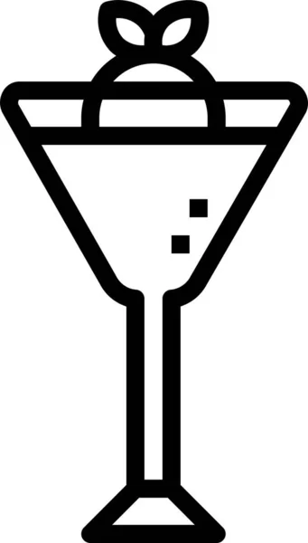 Bar Bebidas Alcohólicas Icono Categoría Verano — Archivo Imágenes Vectoriales