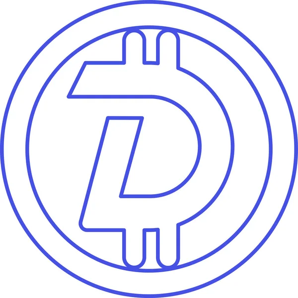 Asset Coin Crypto Icon — Stock Vector