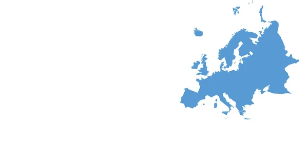 Europe Carte Continent Icône Dans Style Solide — Image vectorielle