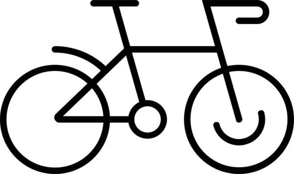 Bike Cycling Kingdom Icon Outline Style — Stock Vector