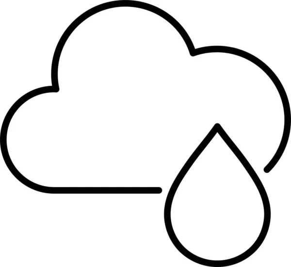 Nubes Otoño Nublado Icono — Archivo Imágenes Vectoriales