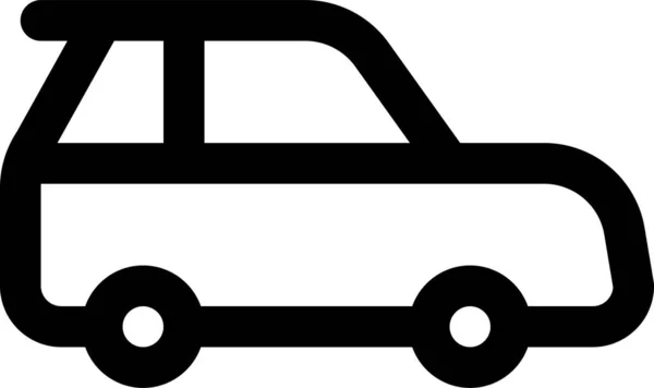 Ícone Viagem Inteligente Carro Estilo Esboço —  Vetores de Stock