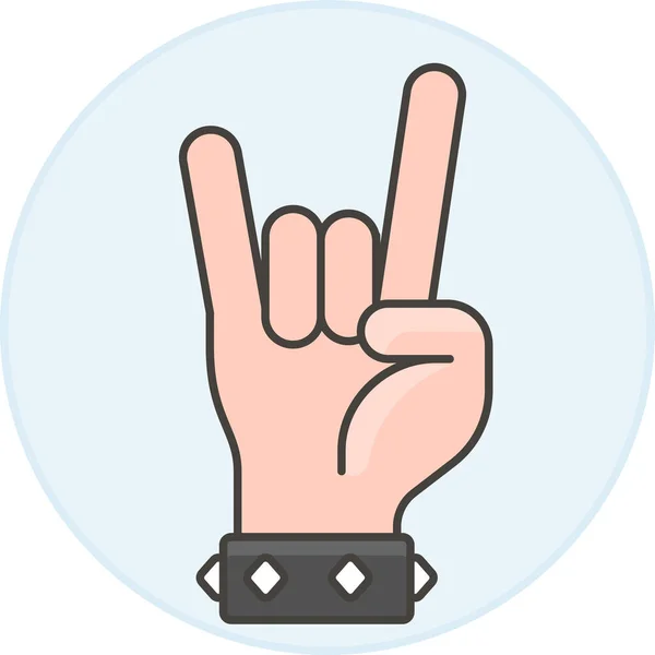 Gesture Bracelet You Icon Badge Style — Stock Vector