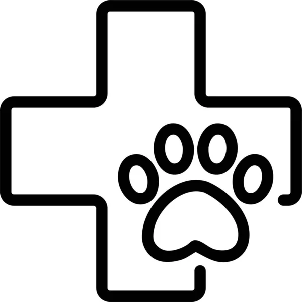 Ikona Koncepcji Kliniki Zwierzęcej — Wektor stockowy