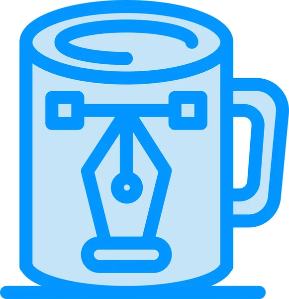 コーヒーカップのデザインアイコン — ストックベクタ