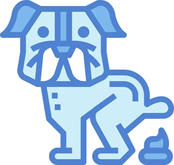 Икона Животного Питомца Собаки Категории Животного — стоковый вектор