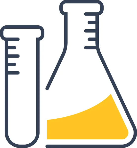 Ícone Experiência Garrafa Bactérias Estilo Esboço —  Vetores de Stock