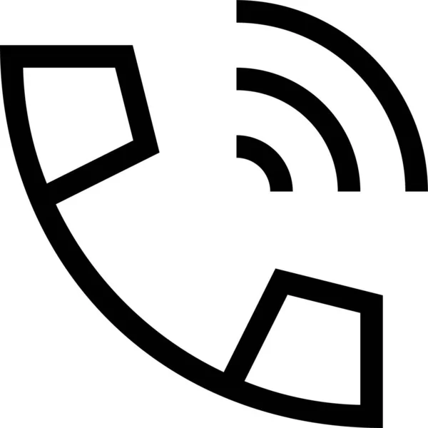 Піктограма Телефонного Язку Стилі Контур — стоковий вектор