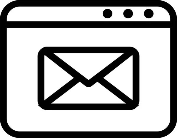 Comunicación Contacto Email Icono Categoría Medios Comunicación — Vector de stock