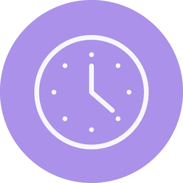 Icône Interface Horloge Date Dans Style Contour — Image vectorielle