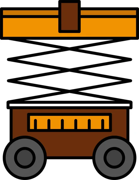 Icono Del Elevador Carretillas Elevadoras Categoría Herramientas Construcción — Archivo Imágenes Vectoriales