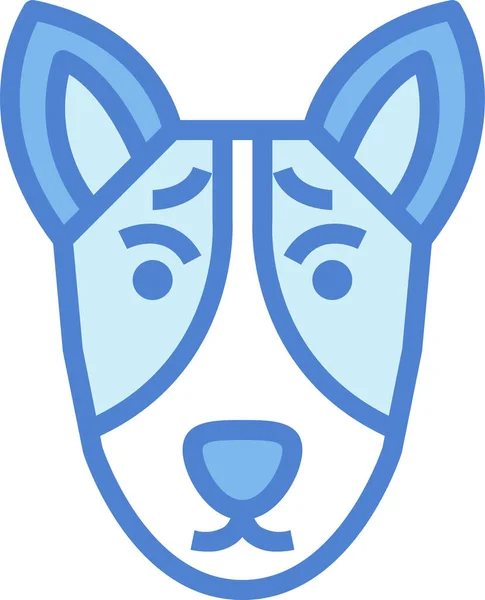 Basenji Symbol Für Hundehaufen Ausgefülltem Outline Stil — Stockvektor