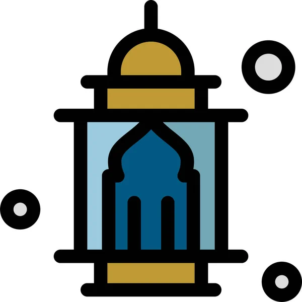 Islam Masjid Moon Icon Ramadan Eid Category — 스톡 벡터