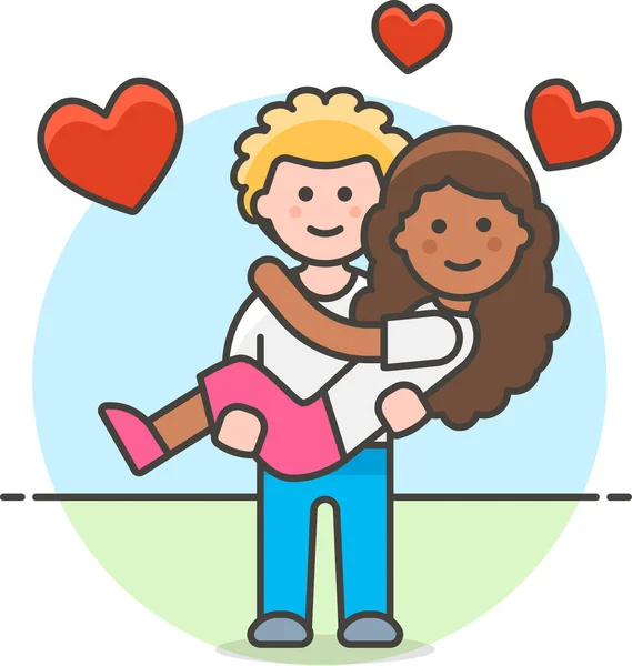 Petit Ami Couple Fiançailles Icône Dans Amour Romance Catégorie — Image vectorielle