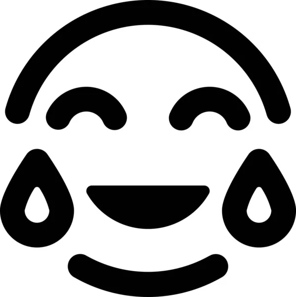 Smiley Lol Εναλλασσόμενο Εικονίδιο Στερεό Στυλ — Διανυσματικό Αρχείο