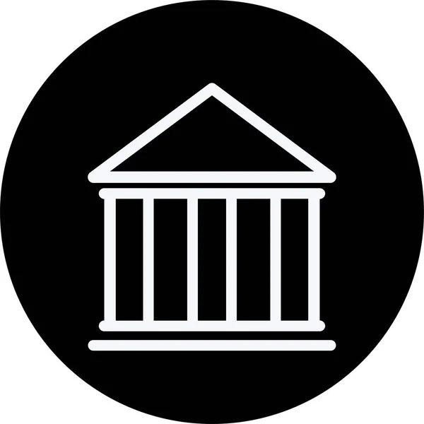 Financiar Icono Tienda Dinero Estilo Esquema — Archivo Imágenes Vectoriales